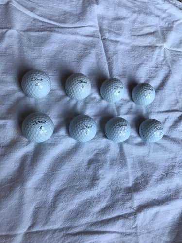 White Used Titleist AVX 9 Pack Balls