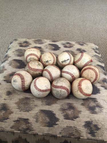 Used 12 Pack (1 Dozen) Baseballs