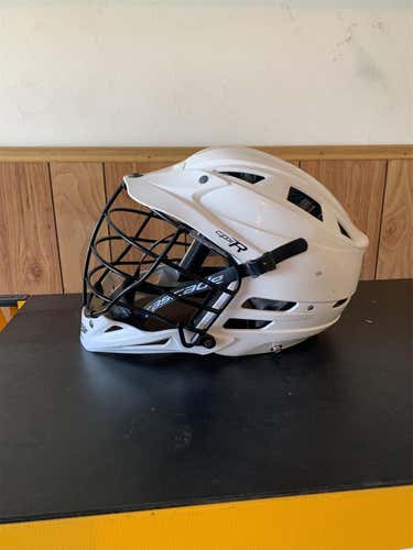 USED 3 Days!! White Adult Player's Cascade CPX-R Helmet