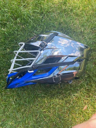 Chrome Silver/Blue Cascade S Helmet