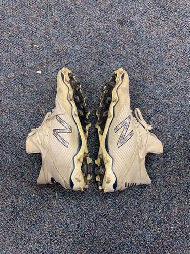 White Men's Molded Cleats High Top