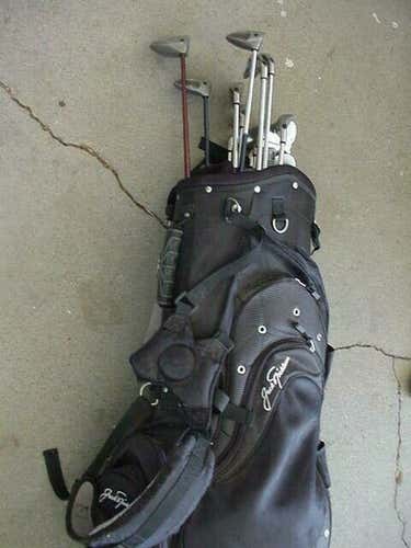 FULL SET MEN CALLAWAY BIG BERTHA STEELHEAD GOLF CLUBS 3 WOODS 9 IRONS W BAG hib