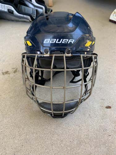 Blue/Yellow Medium Bauer IMS 7.0  Helmet/Cage