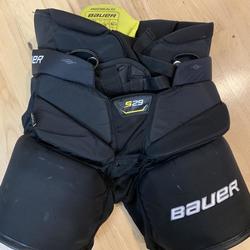 Black Used Intermediate Small Bauer S29 Hockey Goalie Pants