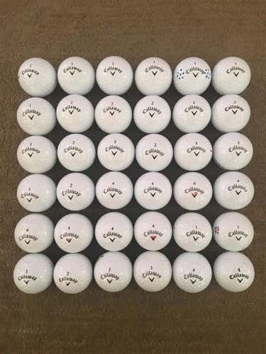 White Used Callaway Diablo 36 Pack (3 Dozen) Balls