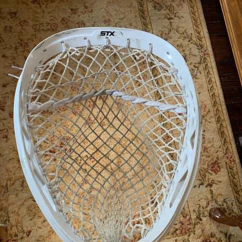 White Used Goalie Strung Eclipse 2 Head