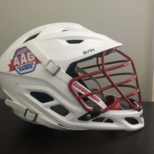 White Adult Warrior Burn Helmet