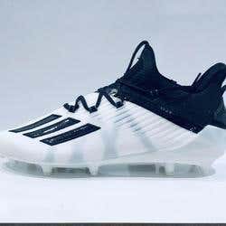 Adidas Adizero Football Cleats White Black EF7610 Men's Size 11.5