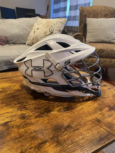 White Cascade S Under Armour Helmet