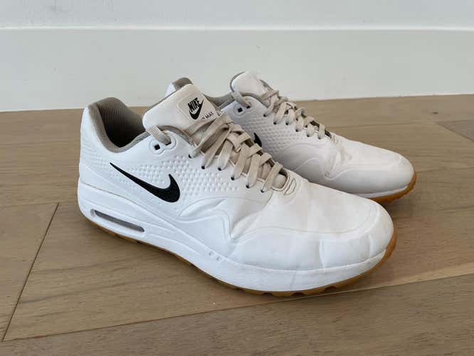 Nike Air Max 1 G Golf Shoe - White, Men's Size 9.5 (Women's 10.5)