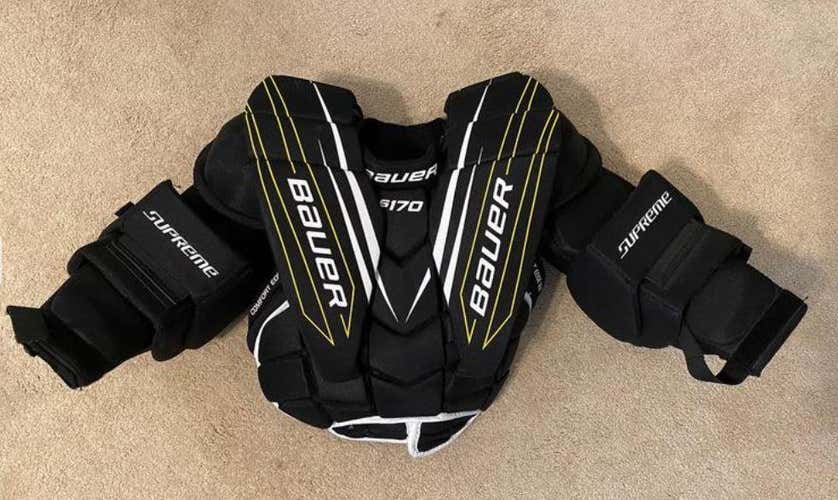 Junior New Small Bauer Supreme S170 Goalie Chest and Arm Protector Goalie Chest Protector