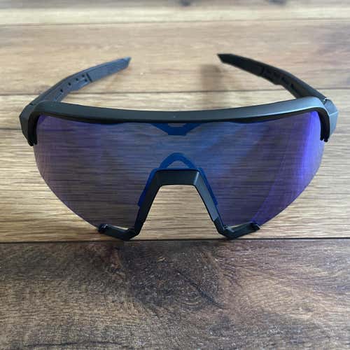 NEW 100% S3 Sunglasses - Black Frame w/ Blue Lens