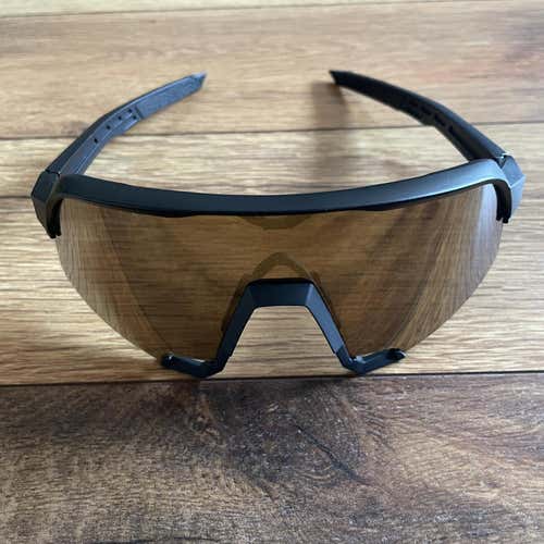 NEW 100% S3 Sunglasses - Black Frame w/ Bronze/Gold Lens