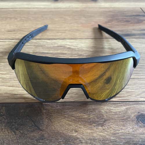 NEW 100% S2 Sunglasses - Black Frame w/ Red Lens