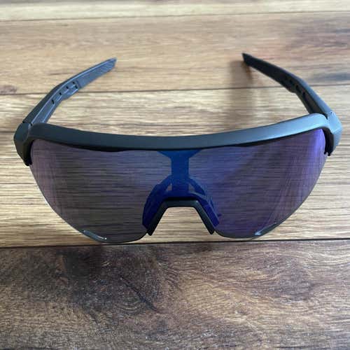 NEW 100% S2 Sunglasses - Black Frame w/ Blue Lens