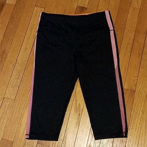 VICTORIA'S SECRET VSX SPORT CAPRI LEGGINGS LARGE HIGH WAIST