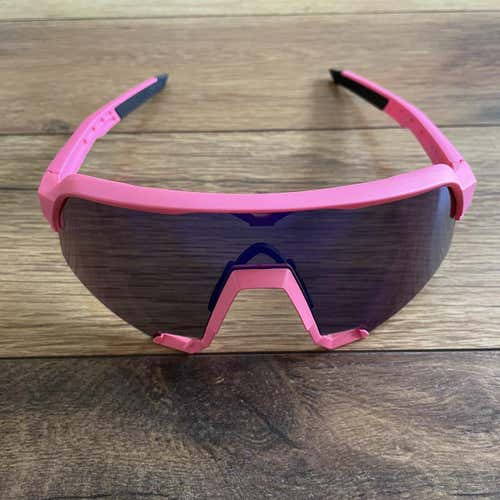 NEW 100% S3 Sunglasses - Pink Frame w/ Blue Multilayer Lens