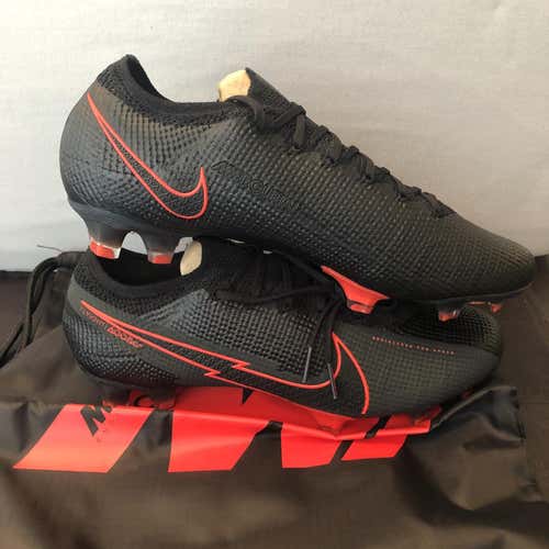 Black Unisex Molded Cleats Nike Mercurial Vapor 13 Cleats