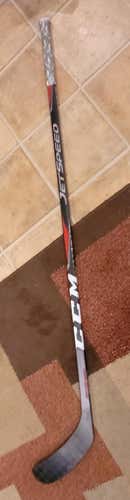 Used Senior CCM Left Hand JetSpeed Hockey Stick Mid Pattern Pro Stock