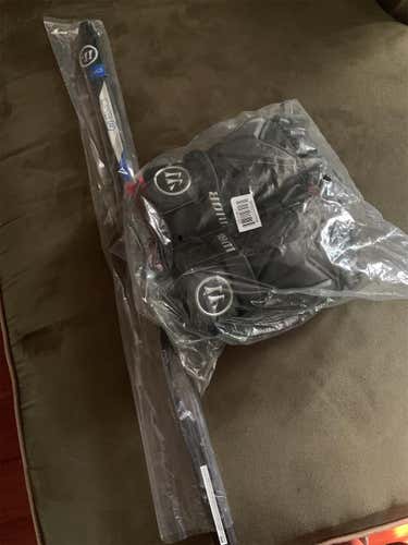 Black New Player's Warrior Evo Pro 13" Lacrosse Gloves