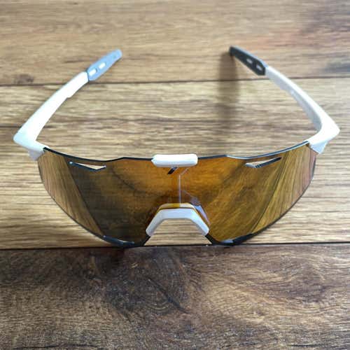 NEW 100% Hypercraft Sunglasses - White Frame w/ Red Lens