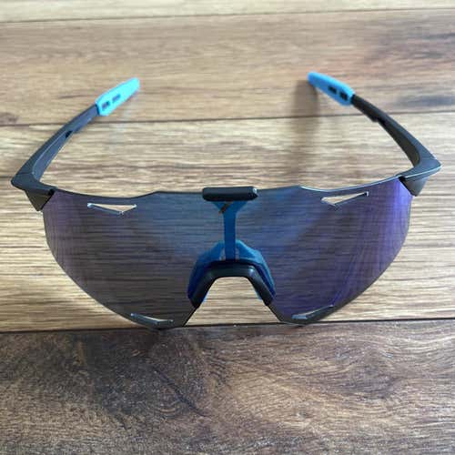 NEW 100% Hypercraft Sunglasses - Blue/Black Frame w/ Blue Lens
