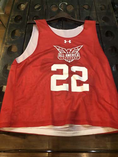 Red Men's Adult Used Large Under Armour Jersey