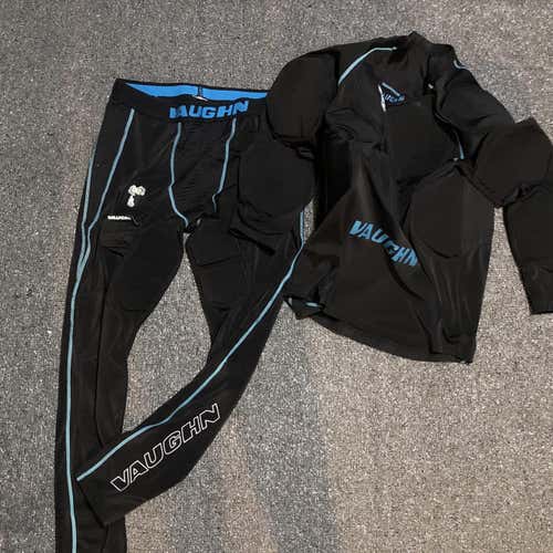 Vaughn Hockey V8 Goalie Padded Shirt And Pants Base Layer Set Large