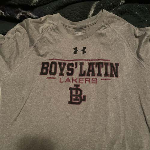 BOYS LATIN Gray Adult Large Under Armour Shirt