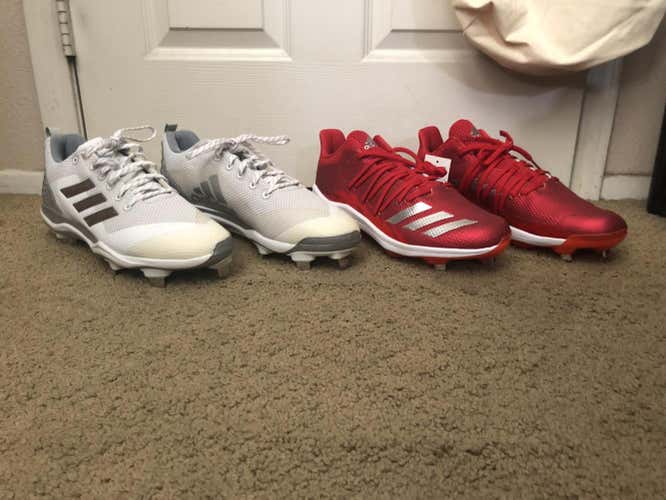 2 pairs of new Adidas cleats (sz 11)
