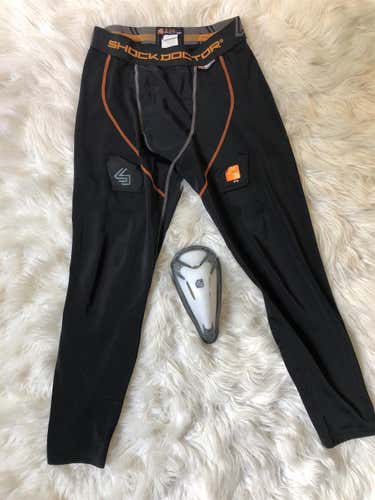 Black Senior Medium Shock Doctor Compression