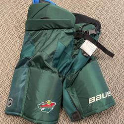 Wild Senior Medium Bauer Custom Pro Pro Stock Hockey Pants