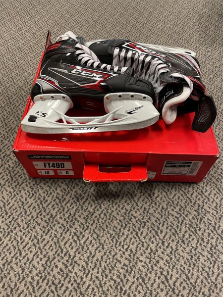 Senior CCM JetSpeed FT490 Regular Width  Size 10 Hockey Skates