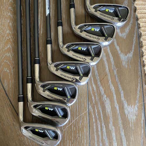 Used Right Handed M2 Regular Flex Graphite Shaft Iron Set