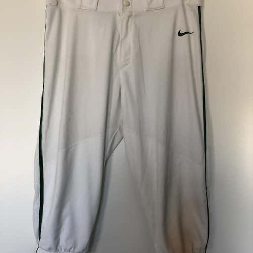Nike Vapor Elite Knicker Baseball Pants White/Green