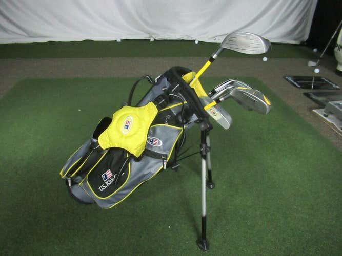 US KID'S GOLF WT-25u JUNIOR SET DRIVER HYBRID 7i 8i PITCHING WEDGE AND PUTTER