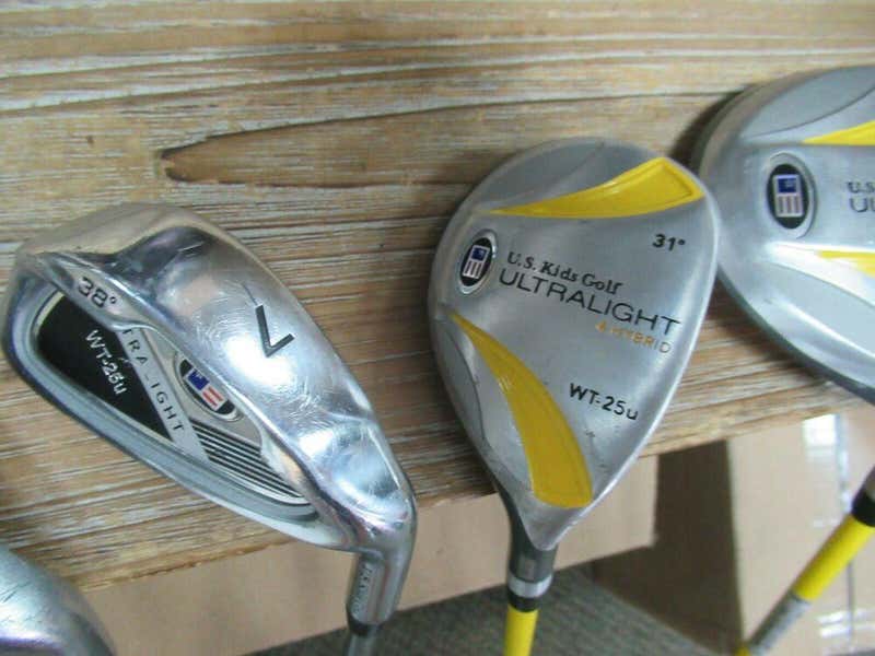 US KID'S GOLF WT-25u JUNIOR SET DRIVER HYBRID 7i 8i PITCHING