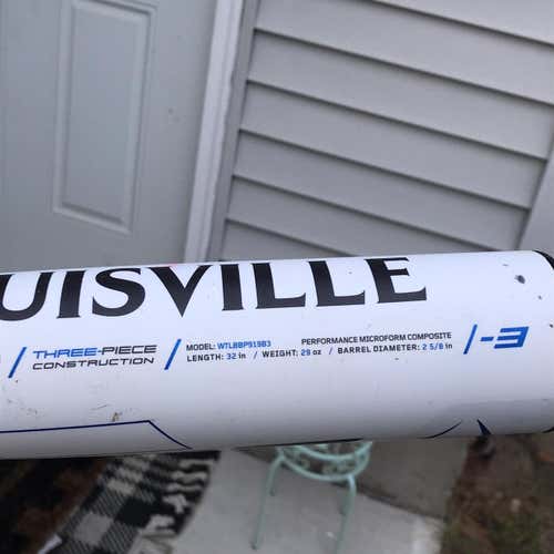 Used 2019 Composite Prime 919 (-3) 29 oz 32" Bat