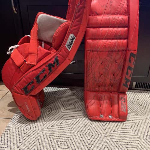 Red Senior 34" Regular Extreme Flex 4 Pro Stock Goalie Full Set