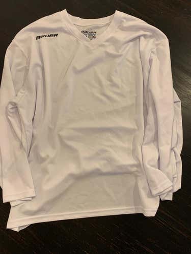 Bauer White XXL Practice Jersey