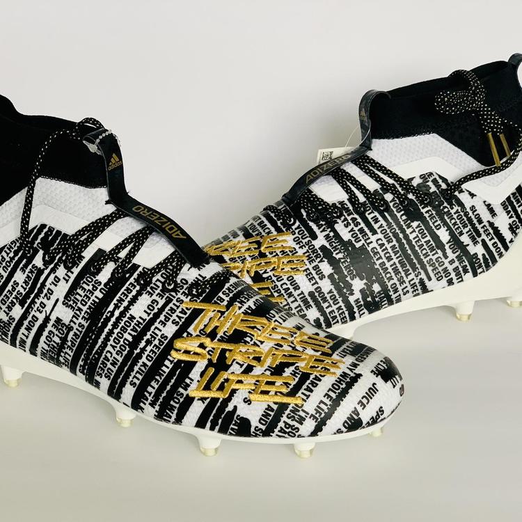 3 stripe life football cleats