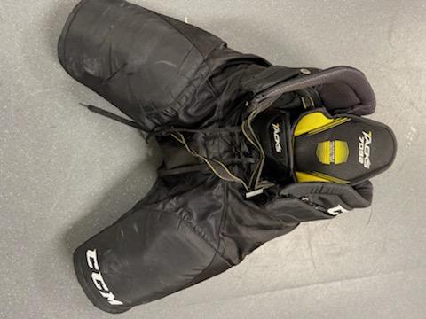 Black Used Senior Medium CCM Tacks 7092 Hockey Pants Pro Stock