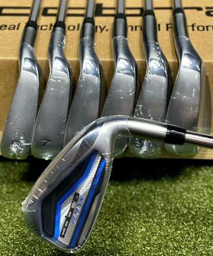 Cobra F-MAX Airspeed Iron Set Right Hand 5-GW Steel Stiff S-Flex NEW #81951