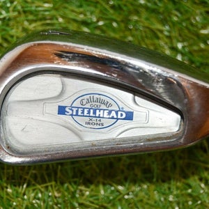 Callaway 	Steelhead X-14	4 Iron	Right Handed	38.75"	Steel	Stiff 	New Grip