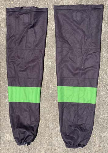 SP Edge Style Pro Stock Hockey Socks Black and Green 8805