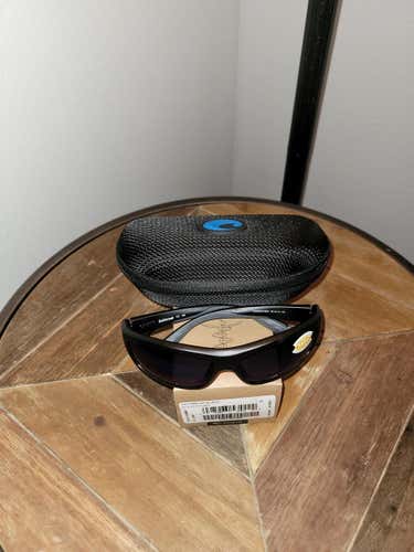 Black Unisex New Adult Medium/Large Costa Del Mar Sunglasses