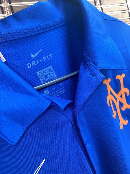 Nike Pro Issue New York Mets Polo Blue Adult XL Nike Shirt