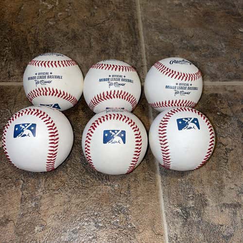 ( 6 ) New Official Minor League Baseballs