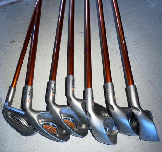Ping G10 orange dot complete iron set