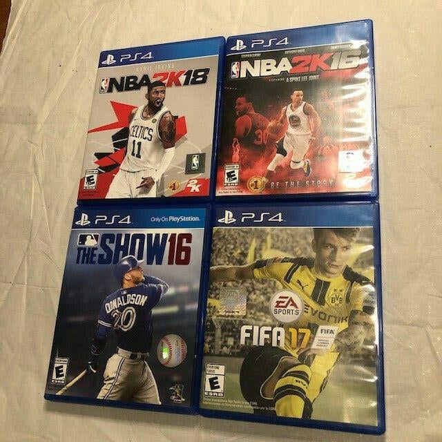 PS4 Sports Bundle - NBA 2k20, Madden 20, MLB The Show 17